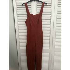 DIP Canvas Overalls Jumpsuit Rust Orange Sz: 4